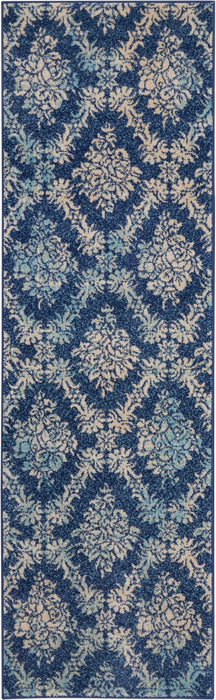 Nourison Tranquil TRA09 Navy/Light Blue Area Rug