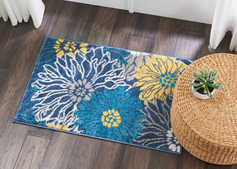 Nourison Passion PSN17 Blue Area Rug