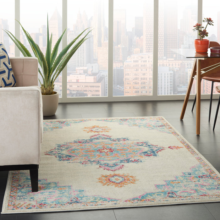 Nourison Passion PSN24 Grey/Multi Area Rug