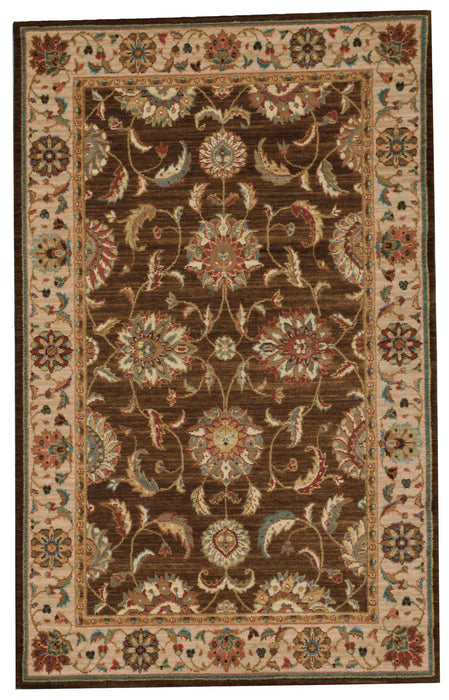 Nourison Living Treasures LI04 Brown Area Rug