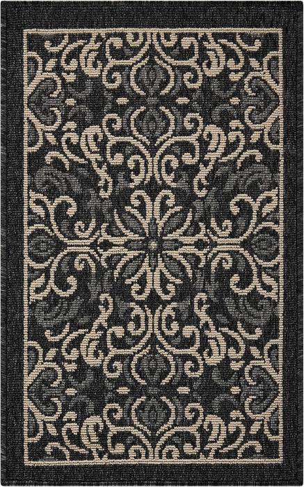 Nourison Caribbean CRB12 Charcoal Area Rug