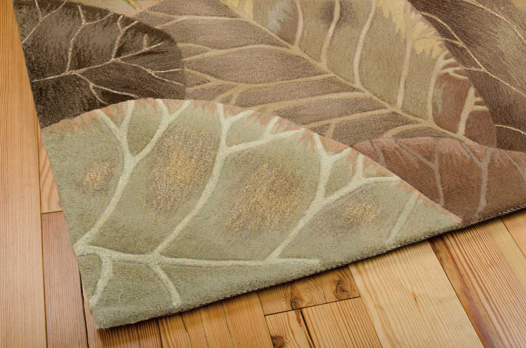 Nourison Tropics TS12 Brown/Green Area Rug