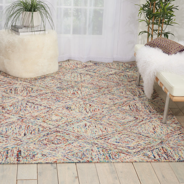 Nourison Linked LNK01 Multicolor Area Rug