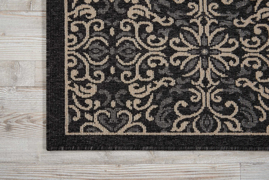 Nourison Caribbean CRB12 Charcoal Area Rug