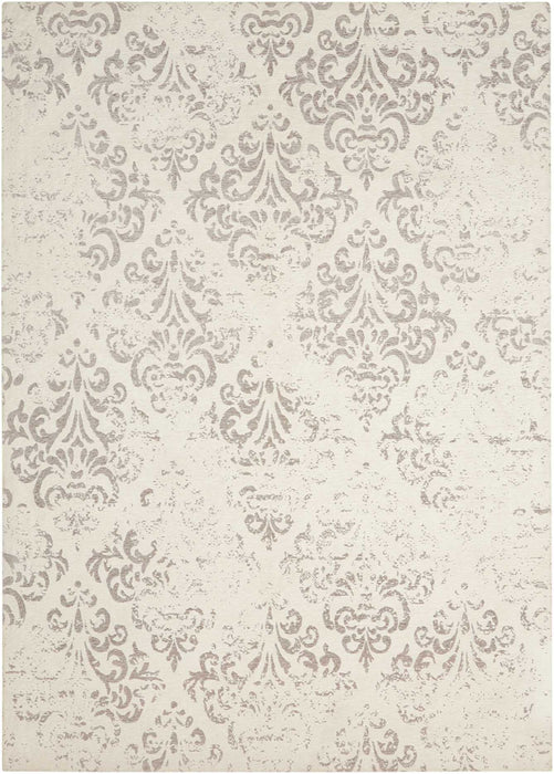 Nourison Damask DAS03 Ivory Area Rug