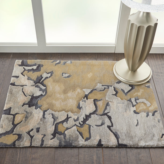 Nourison Prismatic PRS02 Beige/Silver Area Rug