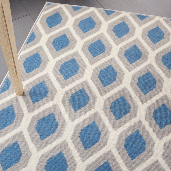 Nourison Grafix GRF22 Blue Area Rug