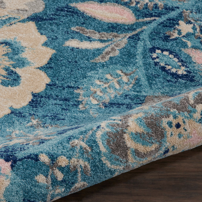 Nourison Tranquil TRA02 Turquoise Area Rug