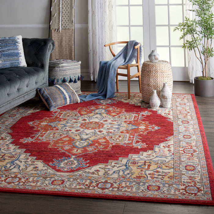 Nourison Majestic MST05 Red Area Rug