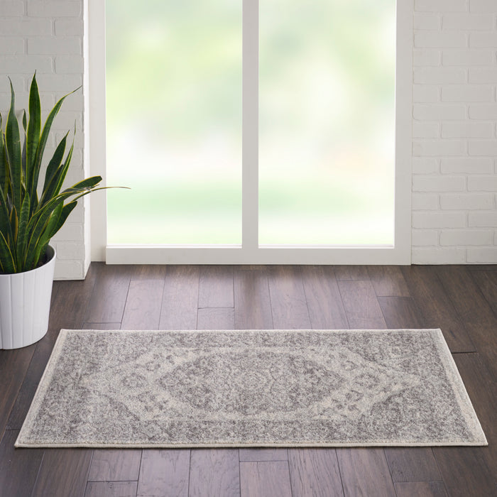 Nourison Tranquil TRA05 Ivory/Grey Area Rug