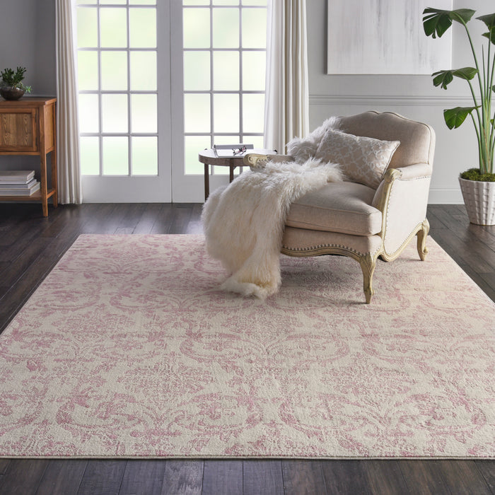 Nourison Jubilant JUB09 Ivory/Pink Area Rug