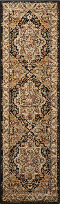 Nourison Delano DEL05 Black Area Rug