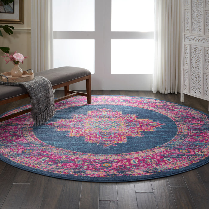 Nourison Passion PSN03 Blue Area Rug