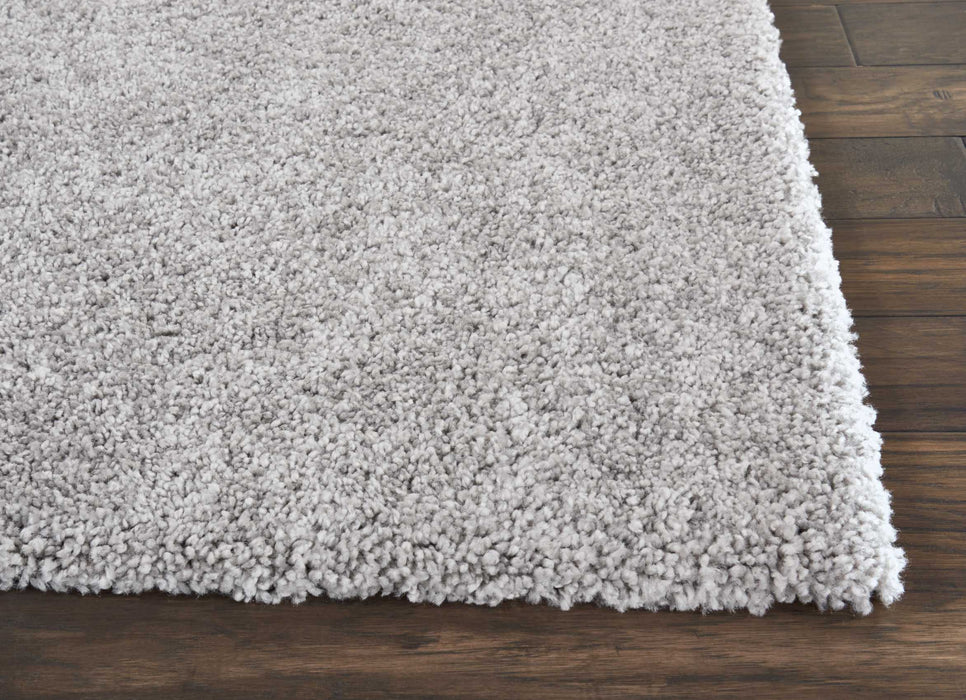 Nourison Malibu Shag MSG01 Silver Grey Area Rug