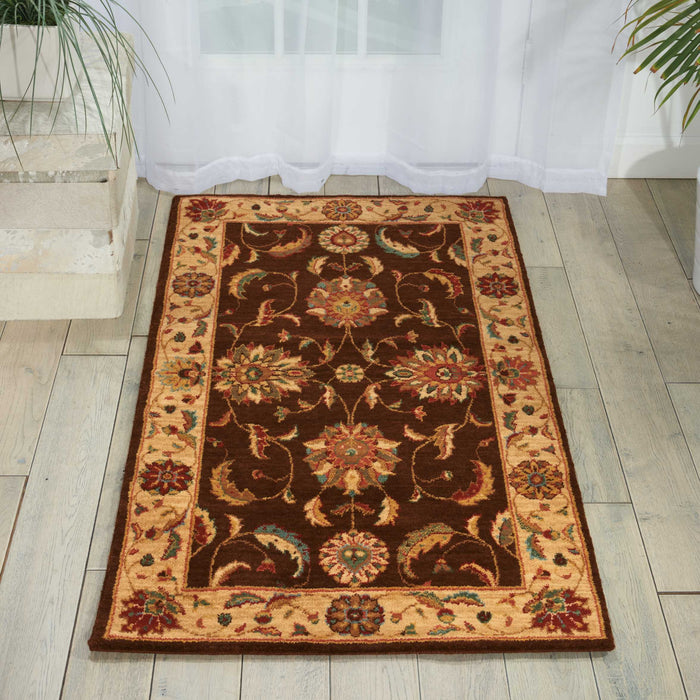 Nourison Living Treasures LI04 Brown Area Rug