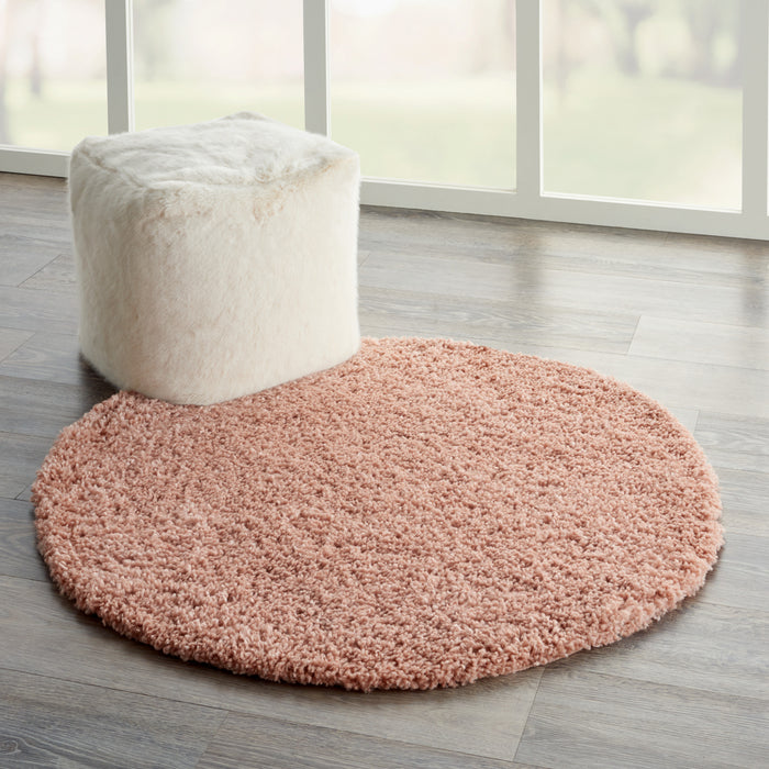 Nourison Malibu Shag MSG01 Blush Area Rug