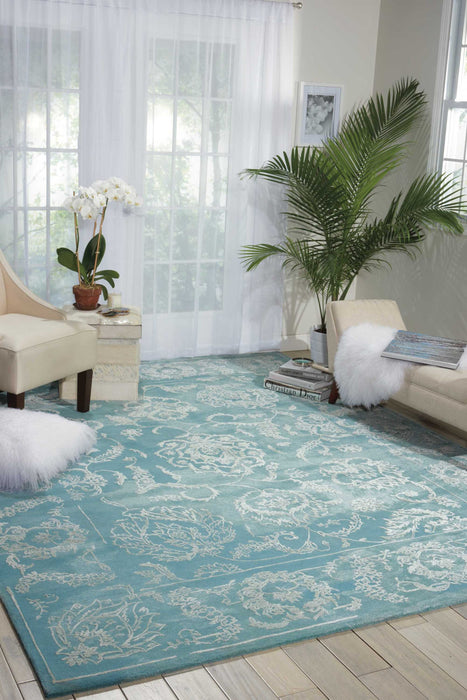 Nourison Opaline OPA12 Aqua Area Rug