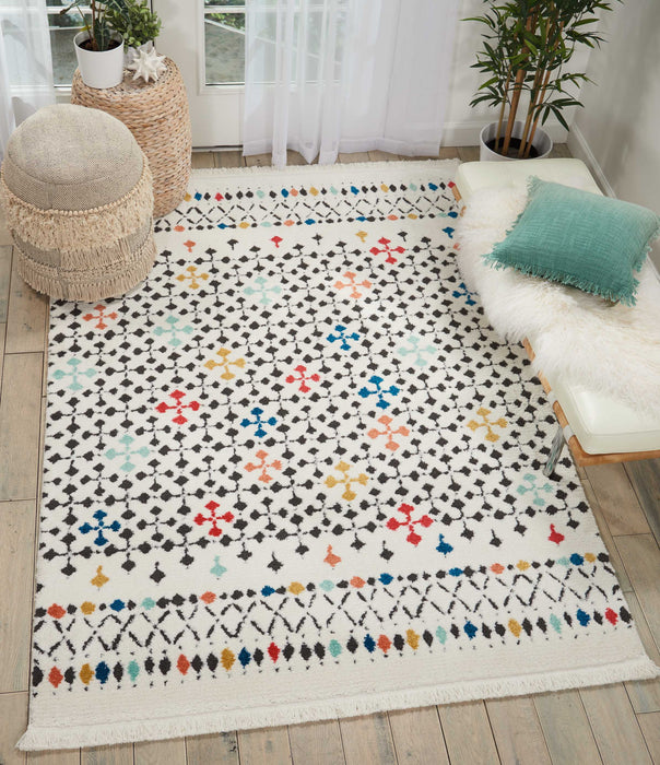 Nourison Kamala DS504 White Area Rug