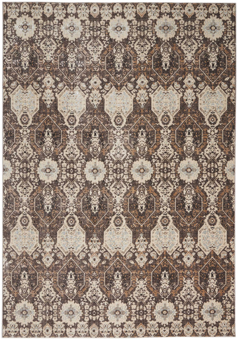 Nourison Silver Screen KI341 Mocha/Slate Area Rug