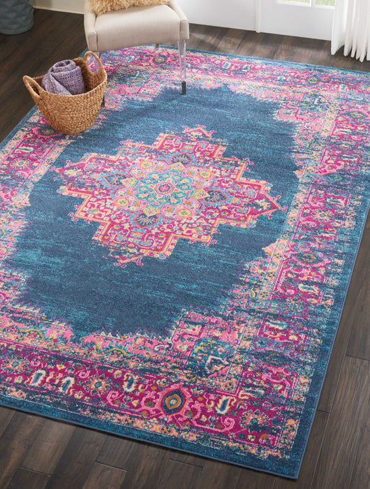 Nourison Passion PSN03 Blue Area Rug