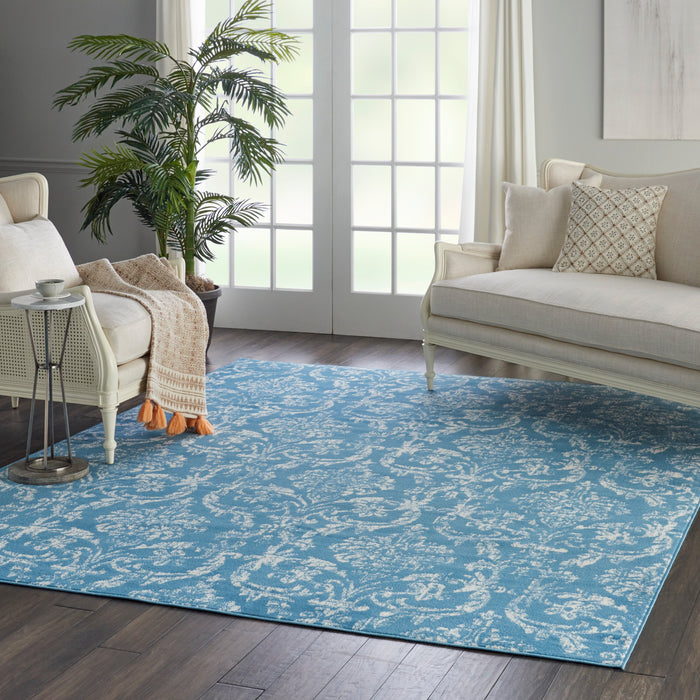 Nourison Jubilant JUB09 Blue Area Rug