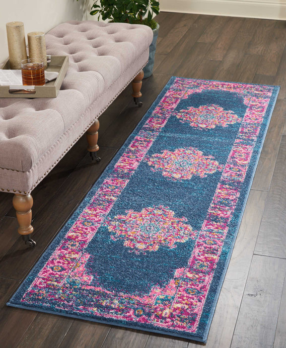 Nourison Passion PSN03 Blue Area Rug