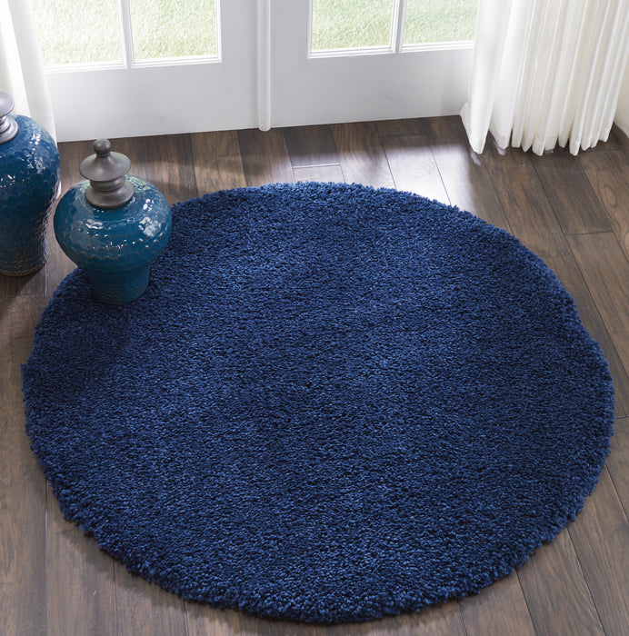 Nourison Malibu Shag MSG01 Navy Area Rug