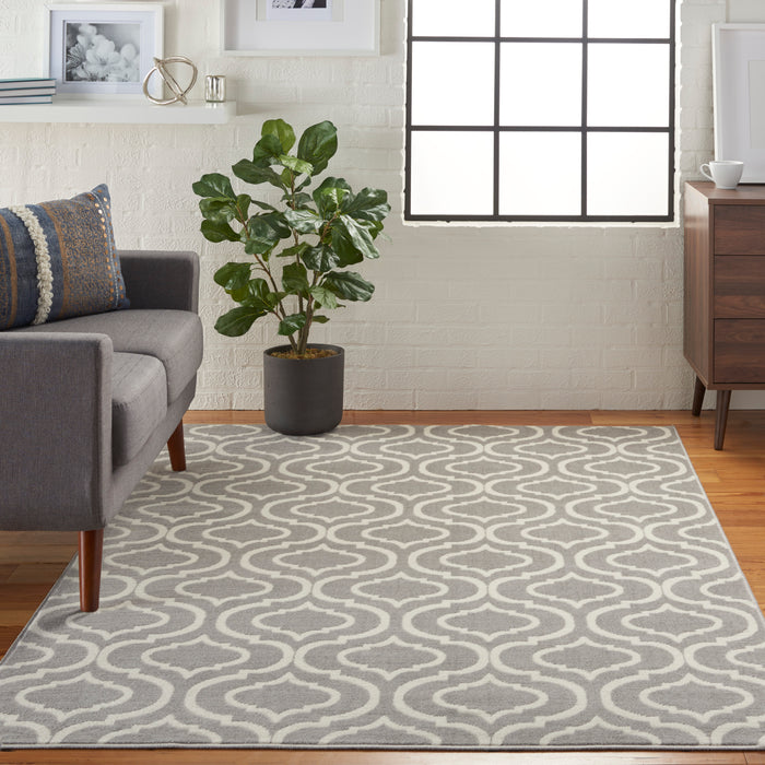 Nourison Jubilant JUB19 Grey Area Rug