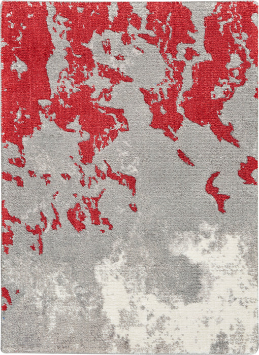 Nourison Twilight TWI21 Grey/Red Area Rug