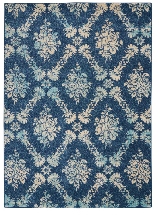 Nourison Tranquil TRA09 Navy/Light Blue Area Rug