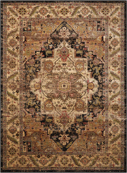 Nourison Delano DEL05 Black Area Rug