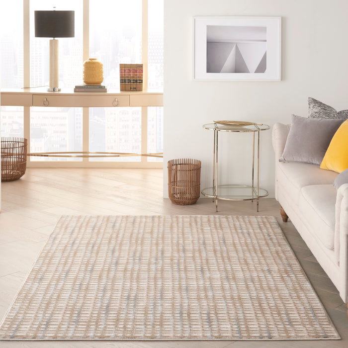 Nourison Solace SLA04 Beige/Blue Area Rug