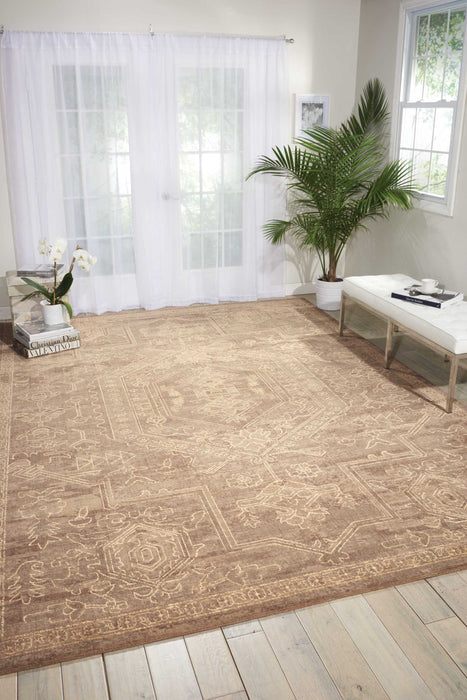 Nourison Silken Allure SLK15 Taupe Area Rug