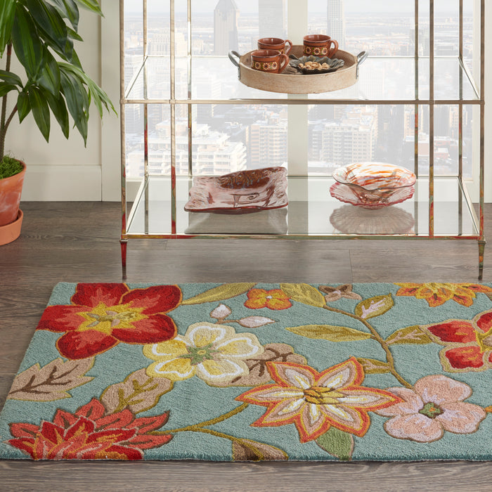 Nourison Fantasy FA18 Aqua Area Rug