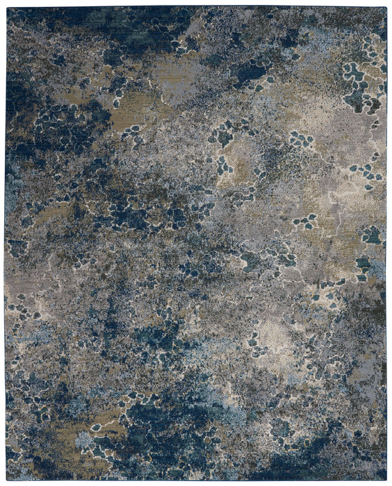 Nourison Artworks ATW02 Blue/Grey Area Rug