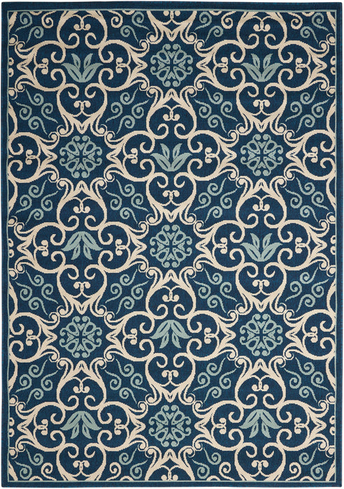 Nourison Caribbean CRB02 Navy Area Rug