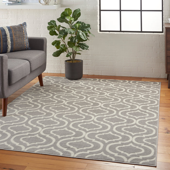 Nourison Jubilant JUB19 Grey Area Rug