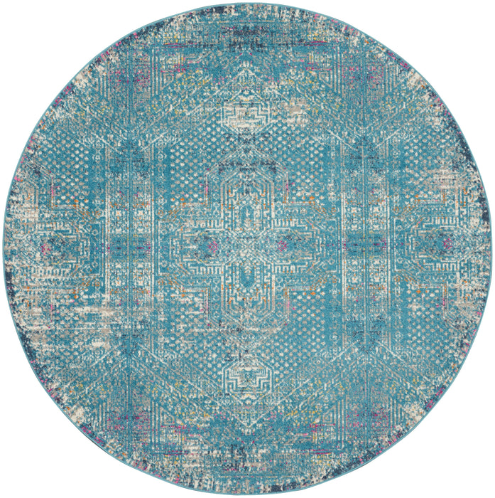 Nourison Passion PSN38 Blue Area Rug