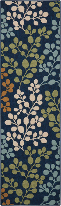 Nourison Caribbean CRB01 Navy Area Rug