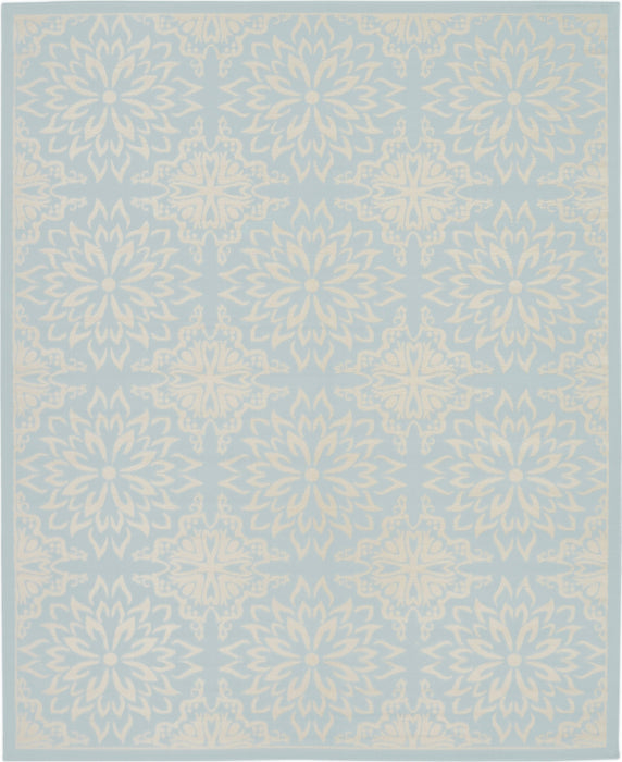 Nourison Jubilant JUB06 Ivory/Light Blue Area Rug