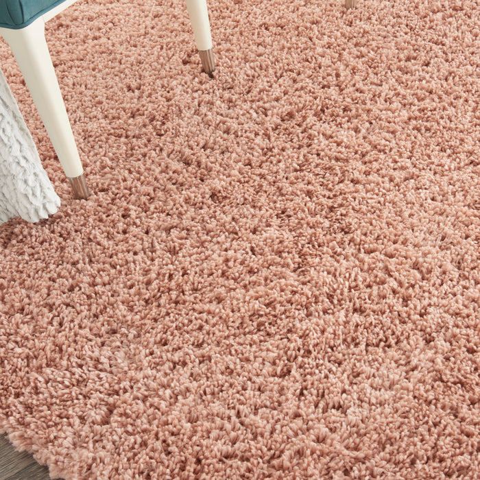 Nourison Malibu Shag MSG01 Blush Area Rug