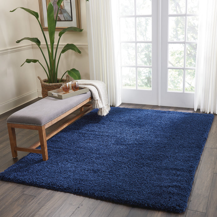 Nourison Malibu Shag MSG01 Navy Area Rug