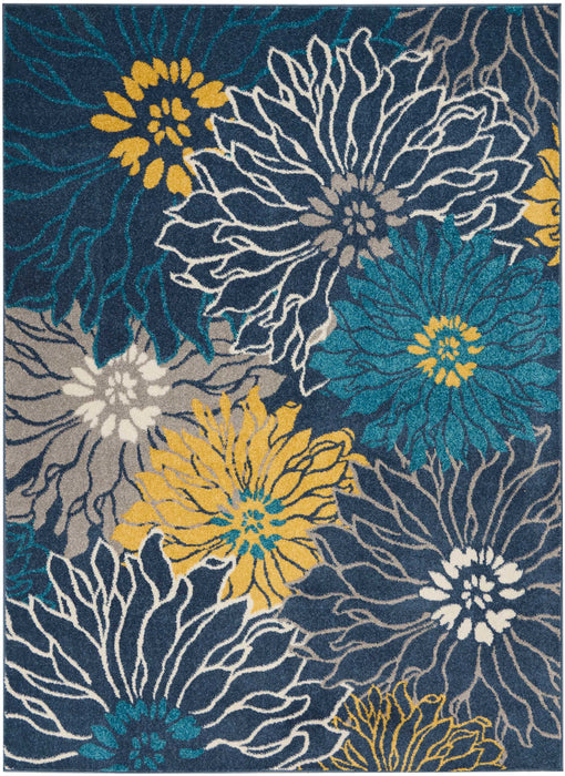 Nourison Passion PSN17 Blue Area Rug