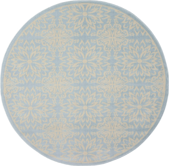 Nourison Jubilant JUB06 Ivory/Light Blue Area Rug