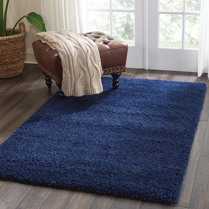 Nourison Malibu Shag MSG01 Navy Area Rug