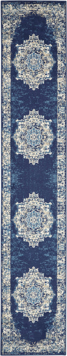 Nourison Grafix GRF14 Navy Blue Area Rug