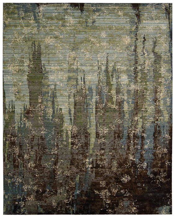 Nourison Rhapsody RH006 Seaglass Area Rug