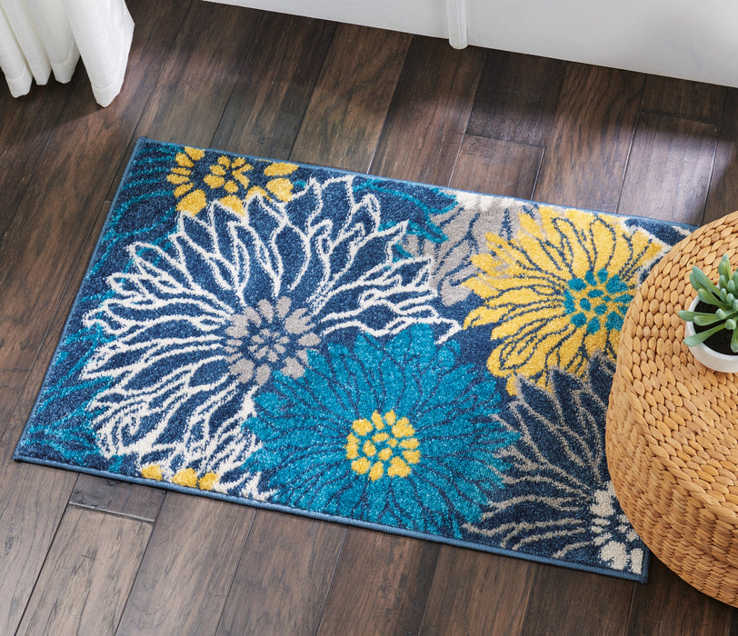 Nourison Passion PSN17 Blue Area Rug