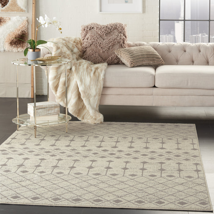 Nourison Grafix GRF37 Ivory/Grey Area Rug