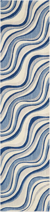 Nourison Somerset ST81 Ivory/Blue Area Rug